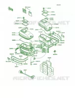 AccessorySide BagZG1200 B8B9 para Kawasaki Voyager XII 1994