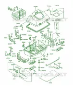 AccessoryTrunkZG1200 B8B9 para Kawasaki Voyager XII 1994