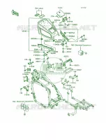 Battery CaseZG1200 B6B7 para Kawasaki Voyager XII 1994