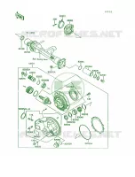 Drive ShaftFinal Gear para Kawasaki Voyager XII 1994