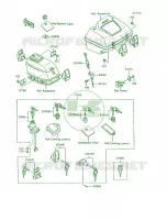 Ignition SwitchLocksReflectors para Kawasaki Voyager XII 1994
