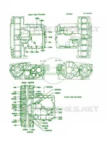 Crankcase Bolt Pattern para Kawasaki Voyager 1988