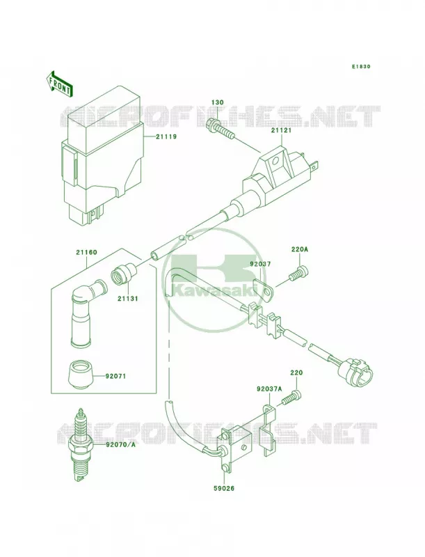 Ignition System Kawasaki QUAD 300 2001 Prairie 300 4X4  KVF300-A3