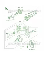 Crankshaft para Kawasaki Bayou 300 4X4 1999