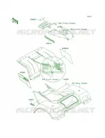 DecalsGreenKLF300 C13 para Kawasaki Bayou 300 4X4 1999