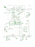 Front Master Cylinder para Kawasaki Bayou 300 4X4 1999
