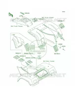 Labels para Kawasaki Bayou 300 4X4 1999
