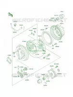Rear Hub para Kawasaki Bayou 300 4X4 1999