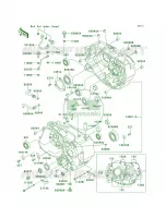 Crankcase para Kawasaki Mojave 250 1998