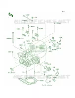 Cylinder Head para Kawasaki Mojave 250 1998