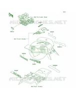 DecalsKSF250 A10 A12 para Kawasaki Mojave 250 1998