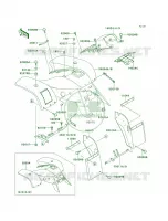 Front Fenders para Kawasaki Mojave 250 1998