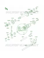 Gear Change DrumShift Forks para Kawasaki Mojave 250 1998