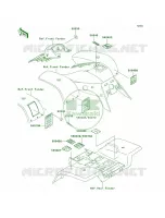 Labels para Kawasaki Mojave 250 1998