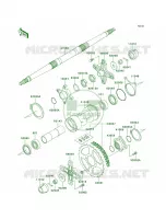 Rear Hub para Kawasaki Mojave 250 1998