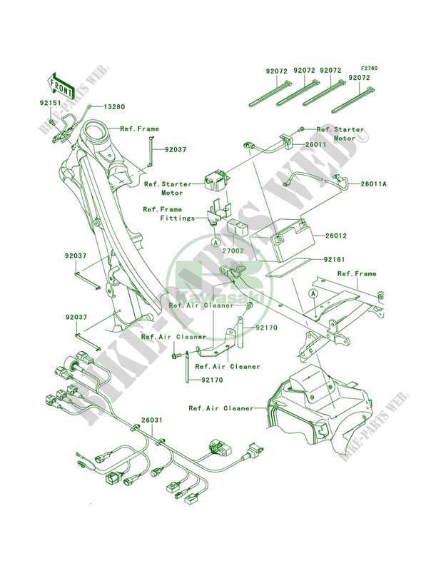 Chassis Electrical Equipment para Kawasaki KLX450R 2012