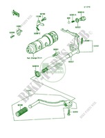 Gear Change Mechanism para Kawasaki KE100 1988