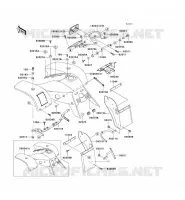 GUARDABARROS DELANTERO para Kawasaki KEF300 1997