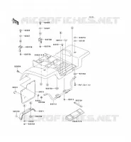 GUARDABARROS TRASERO para Kawasaki KEF300 1997