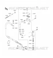 TRASERO CILINDRO MAESTRO para Kawasaki KEF300 1997