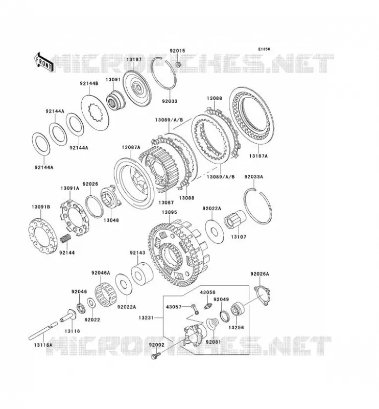 EMBRAGUE Kawasaki MOTOS 1500 1998 VN1500 CLASSIC  VN1500-E1