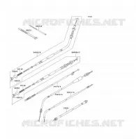 CABLES para Kawasaki KLF300 1988