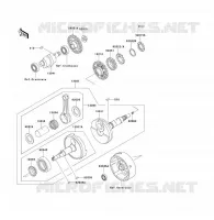 CIGÜEÑAL para Kawasaki KLF300 1988