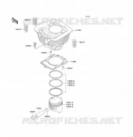 CILINDRO   PISTON para Kawasaki KLF300 1988
