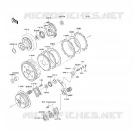 EMBRAGUE para Kawasaki KLF300 1988