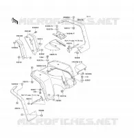 GUARDABARROS DELANTERO para Kawasaki KLF300 1988