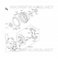 HUB TRASERO para Kawasaki KLF300 1988