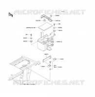 SOPORTE DE BATERÍA para Kawasaki KLF300 1988