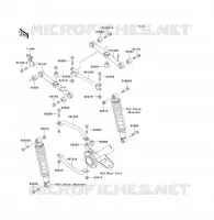 SUSPENSIÓN TRASERA para Kawasaki KLF300 1988
