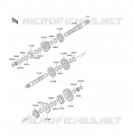 TRANSMISIÓN para Kawasaki KLF300 1988