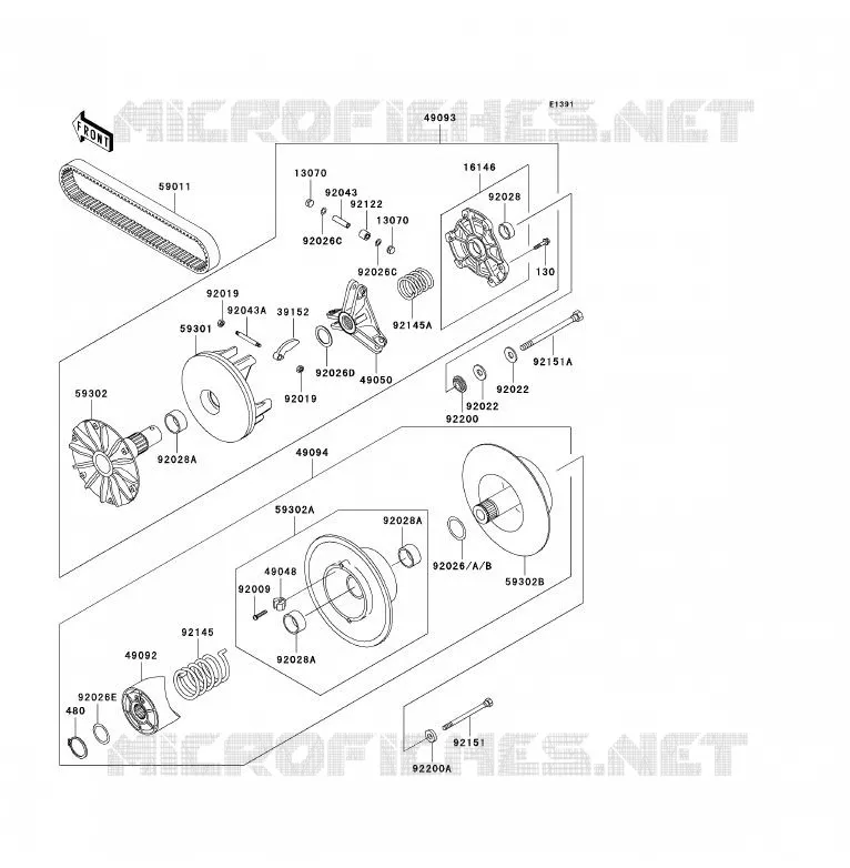 Convertidores Kawasaki QUAD 300 2000 KVF300  KVF300-B2