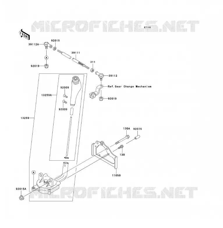 CONTROLAR Kawasaki QUAD 300 2000 KVF300  KVF300-B2