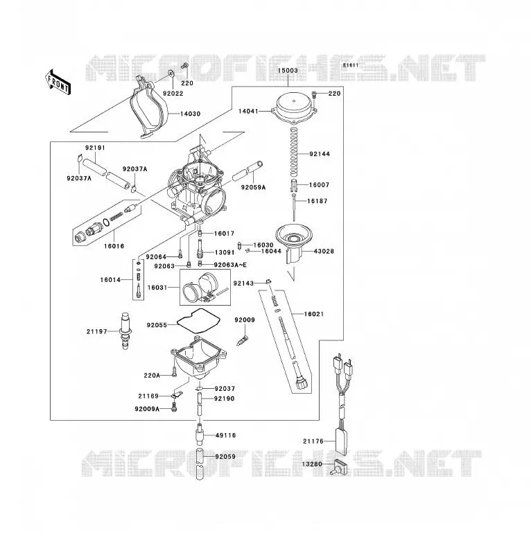 CARBURADOR Kawasaki QUAD 360 2008 KVF360 4X4  KVF360A8F
