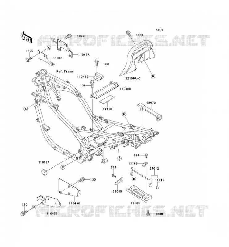 ELECTRO SOPORTE Kawasaki MOTOS 500 1992 GPZ500S  EX500-B5