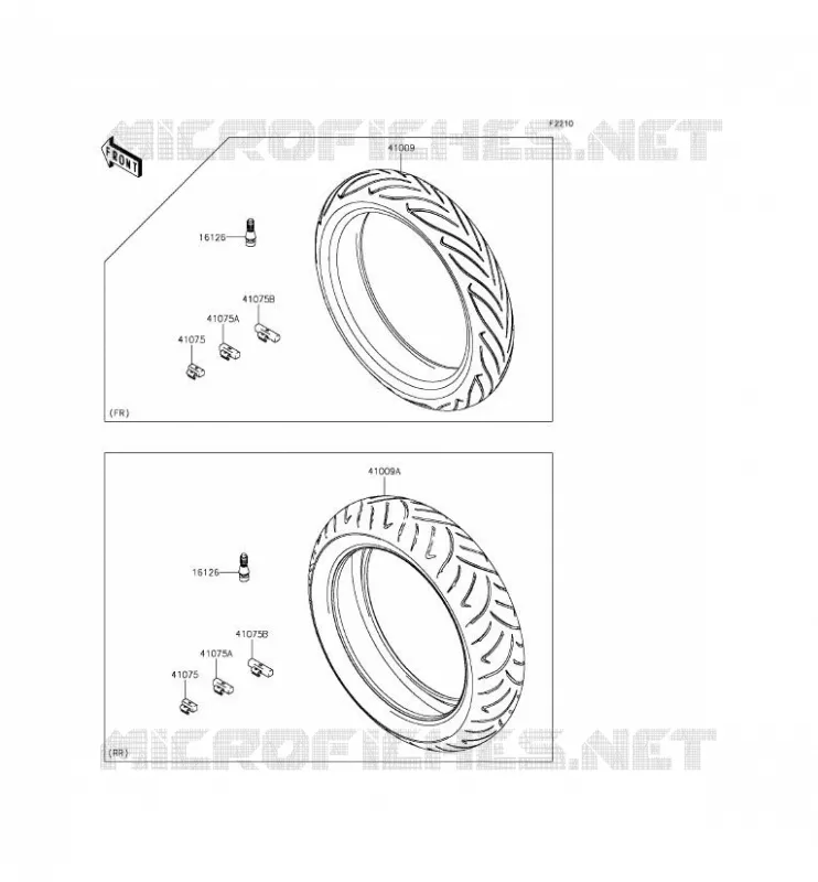 LLANTAS Kawasaki MOTOS 650 2012 ER-6F  EX650ECF