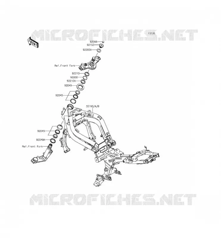 CHASIS Kawasaki MOTOS 650 2015 ER-6F ABS  EX650FFF