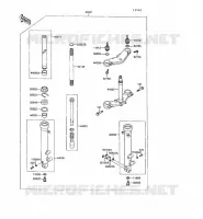 TENEDOR FRONTAL para Kawasaki KR-1 1989
