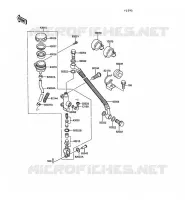 TRASERO CILINDRO MAESTRO para Kawasaki KR-1 1989