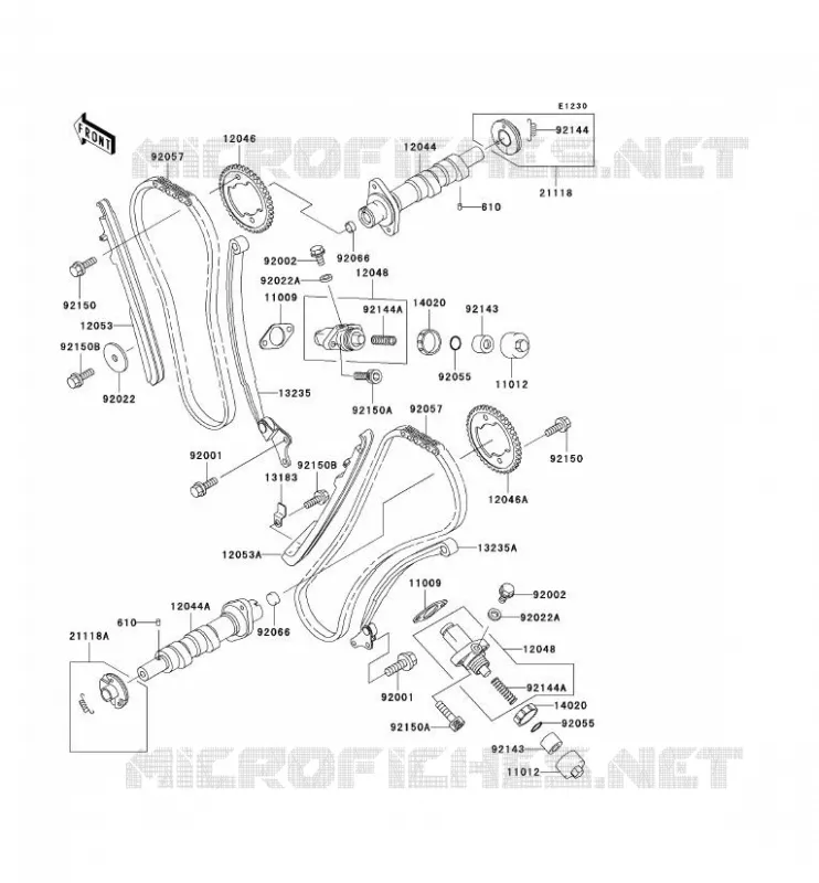 LEVAS - TENSOR Kawasaki MOTOS 1500 1996 VN1500 CLASSIC  VN1500-D1