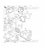 CUBIERTA DEL MOTOR IZQUIERDO para Kawasaki VN1600 CLASSIC 2006