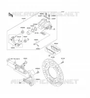 FRENO TRASERO para Kawasaki VN1600 CLASSIC 2006