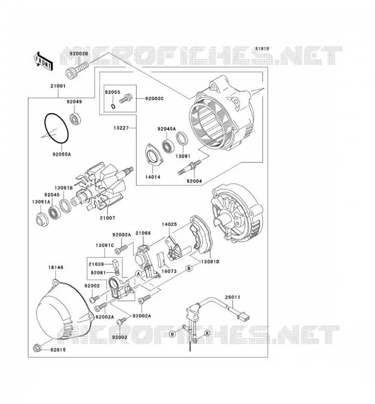 GENERADOR Kawasaki MOTOS 1000 2000 1000GTR  ZG1000-A15