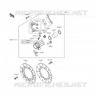 FRENO DELANTERO para Kawasaki VOYAGER XII 1998