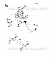 FRENO PEDAL   TORK ENLACE para Kawasaki VOYAGER 1988