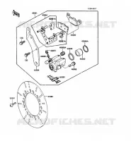 FRENO TRASERO para Kawasaki VOYAGER 1988
