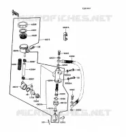 TRASERO CILINDRO MAESTRO para Kawasaki VOYAGER 1988